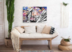 Appel du Shofar Éveil art juif contemporain pop art impression fine art sur plexiglass et aluminium