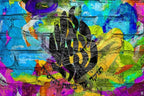 HaEsh Sheli Urban Flame art juif contemporain pop art impression fine art sur plexiglass et aluminium