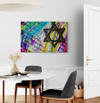 Maguen David Shema Éternel art juif contemporain pop art impression fine art sur plexiglass et aluminium