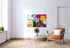 Rabbi de Loubavitch Lecture Sacrée art juif contemporain pop art impression fine art sur plexiglass et aluminium