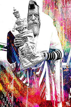 Rabbi Sefer Color art juif contemporain pop art impression fine art sur plexiglass et aluminium