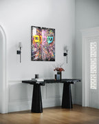 Shalom judaica wall art pop art juif contemporain impression fine art plexiglass aluminium