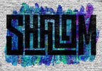 Shalom pop art judaica art juif contemporain impression fine art plexiglass aluminium