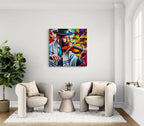 Violoniste Juif pop art art juif contemporain impression fine art sur plexiglass et aluminium